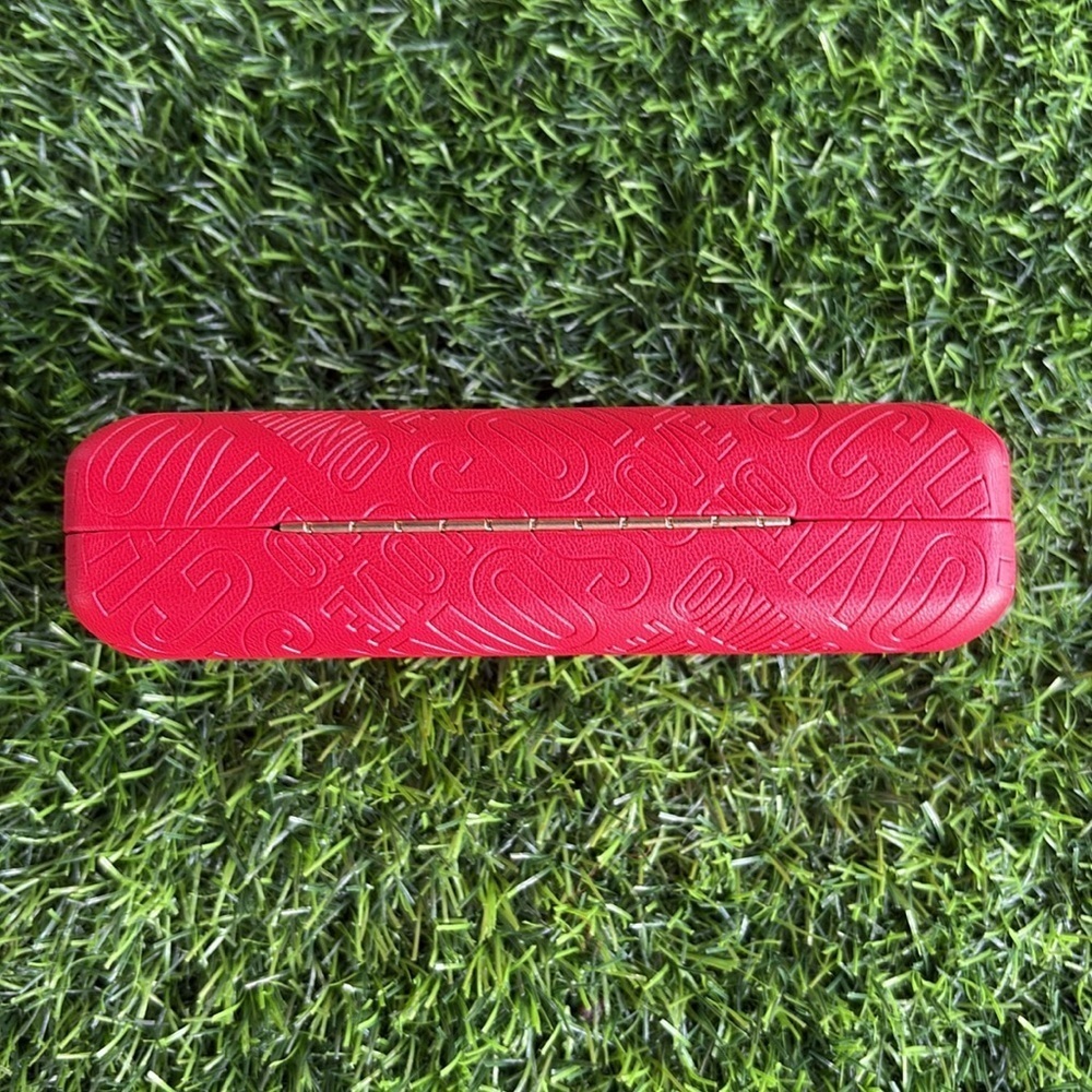 LOVE MOSCHINO Luxury Designer Hard Shell Red Sunglass Eyeglass Case - Picture 4 of 7